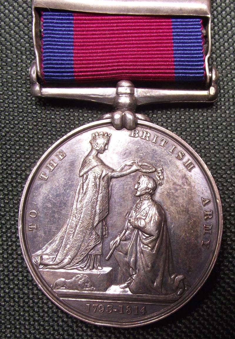 Victorian 24th Foot Talavera 4 Bar Military General Service Medal (MGSM) NO PAYPAL PAYMENTS!