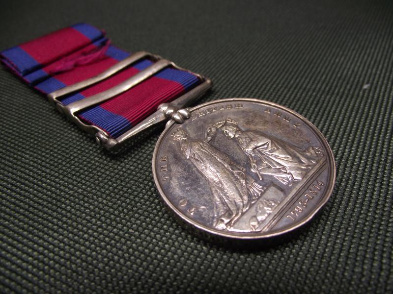 Victorian 24th Foot Talavera 4 Bar Military General Service Medal (MGSM) NO PAYPAL PAYMENTS!