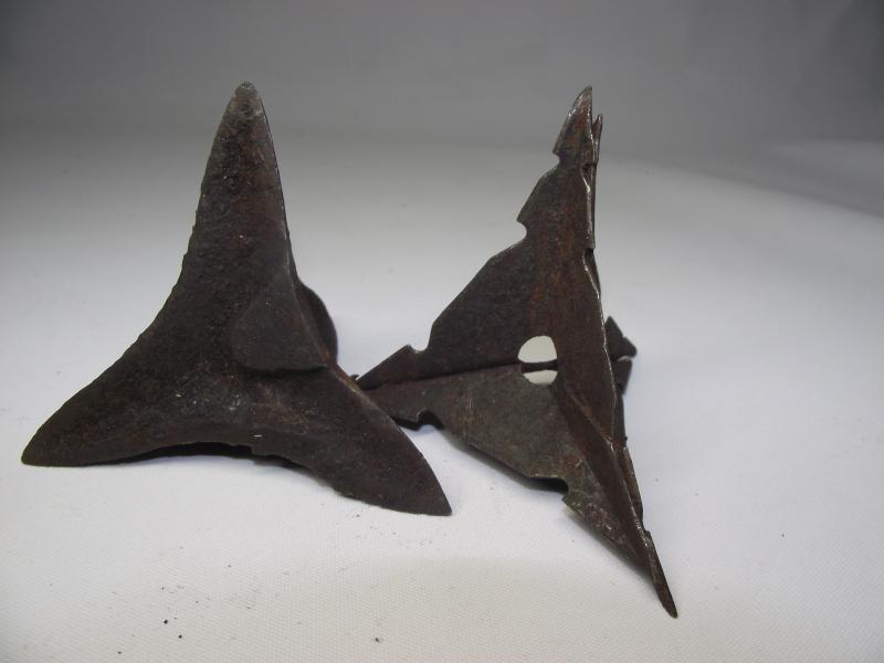 2 X WW2 Caltrops.