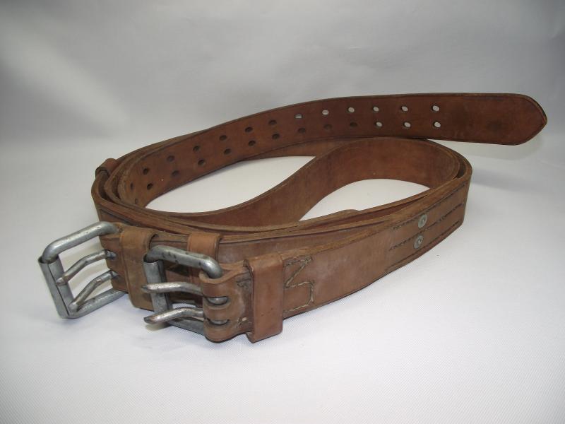 1943 Dated British Army Pole Climbing Leather Harness.