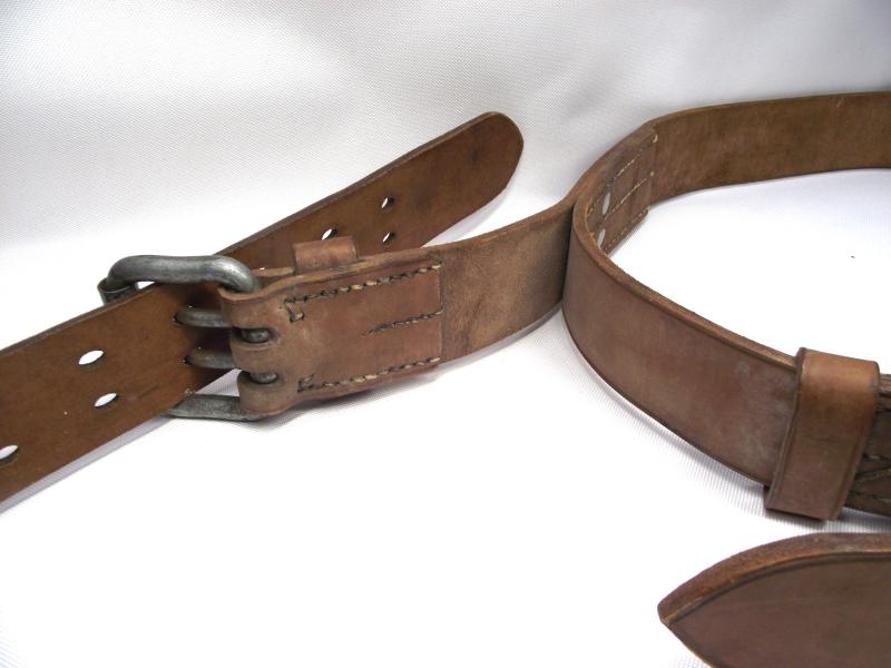 1943 Dated British Army Pole Climbing Leather Harness.