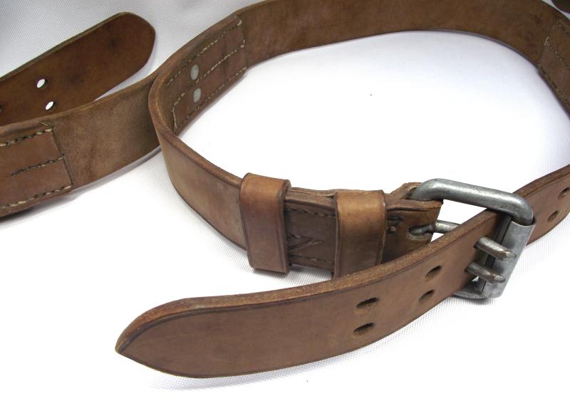 1943 Dated British Army Pole Climbing Leather Harness.