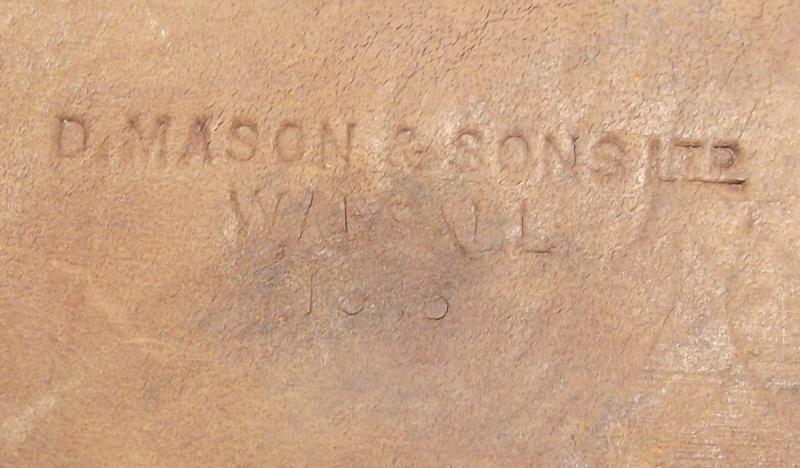 1943 Dated British Army Pole Climbing Leather Harness.