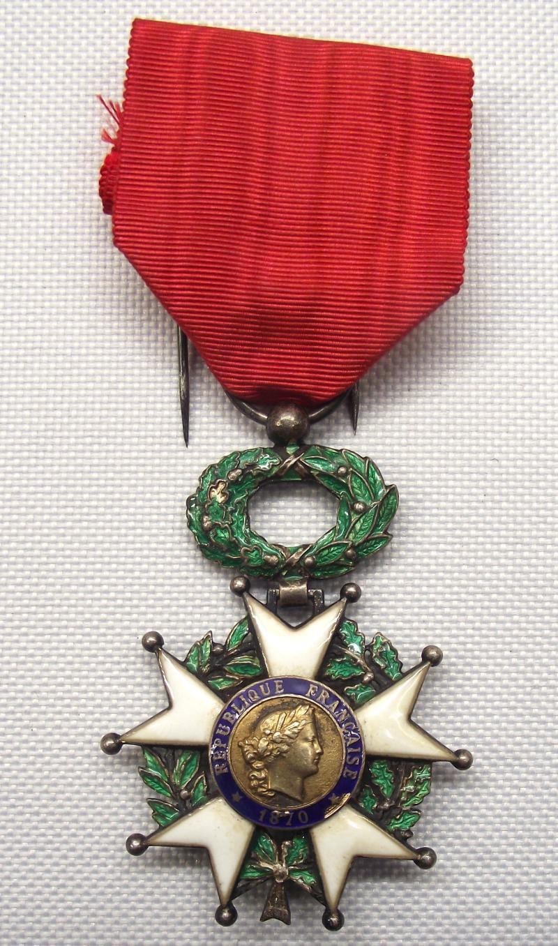 French Legion of Honour, La Legion D'Honneur. 5th Class, 1870-1951.