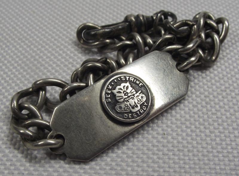 WW2 U.S. 894th Tank Destroyer Battalion Silver Bracelet.