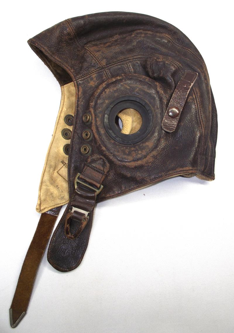 Early ''C-Type'' Flying Helmet with Bennett Buckle.