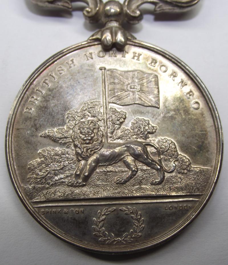 British North Borneo, Rundum Bar, Medal. Spink Marked Copy.
