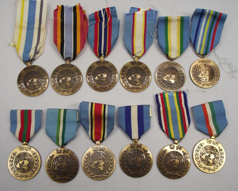 12 X United Nations Medals.