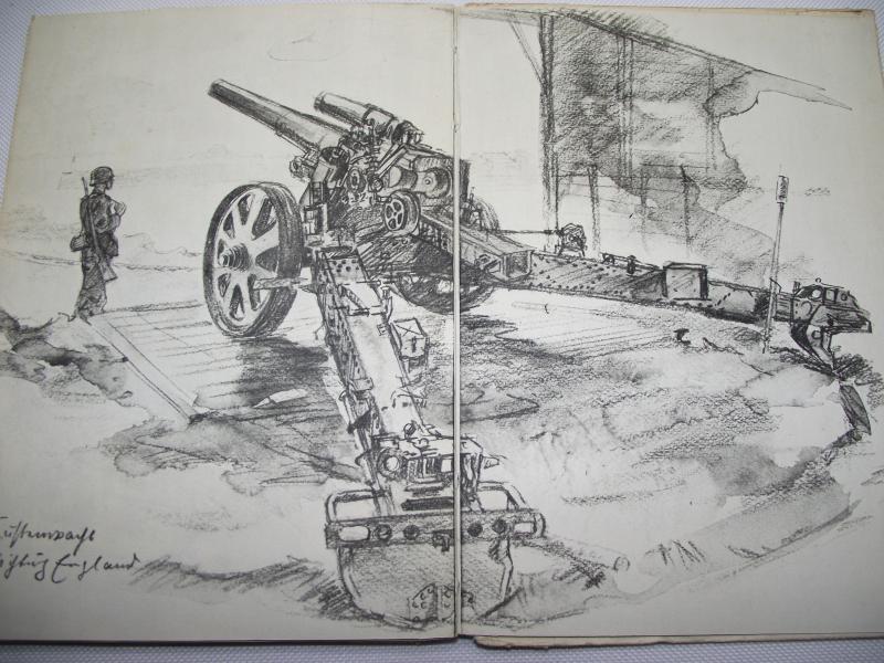 WW2 German War Artist Ernst Eigener Book. 1942.