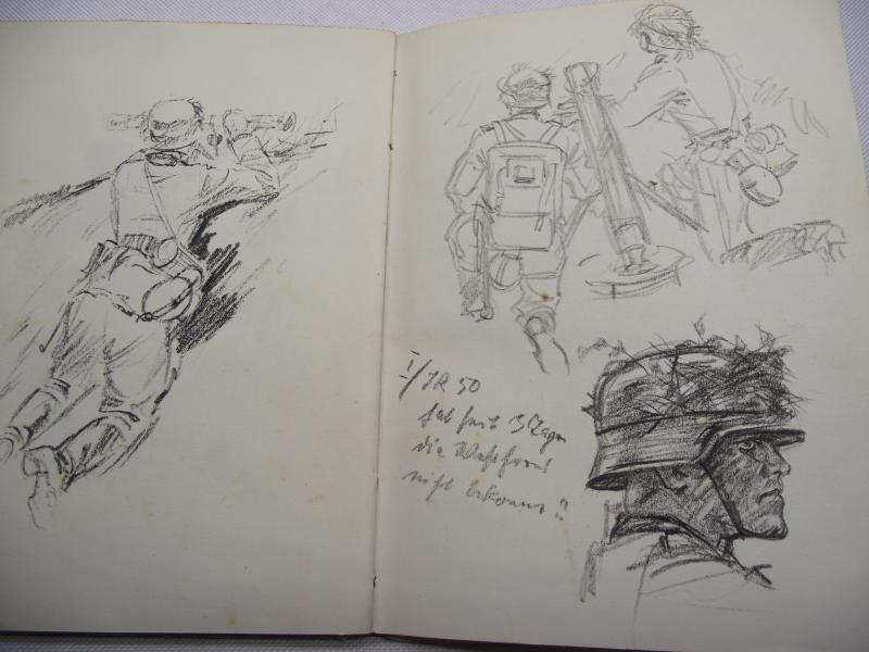 WW2 German War Artist Ernst Eigener Book. 1942.