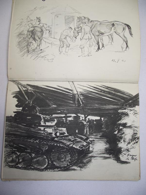 WW2 German War Artist Ernst Eigener Book. 1942.