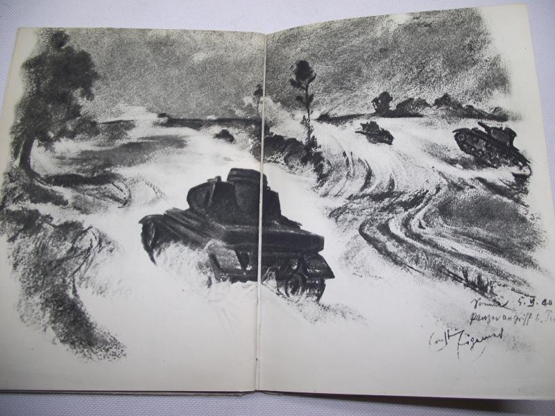 WW2 German War Artist Ernst Eigener Book. 1942.