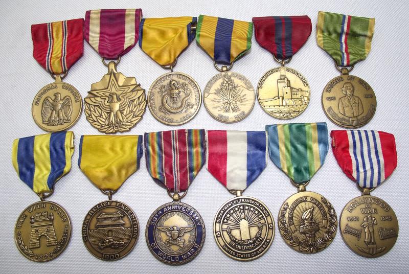 12 X U.S. Military Medals.