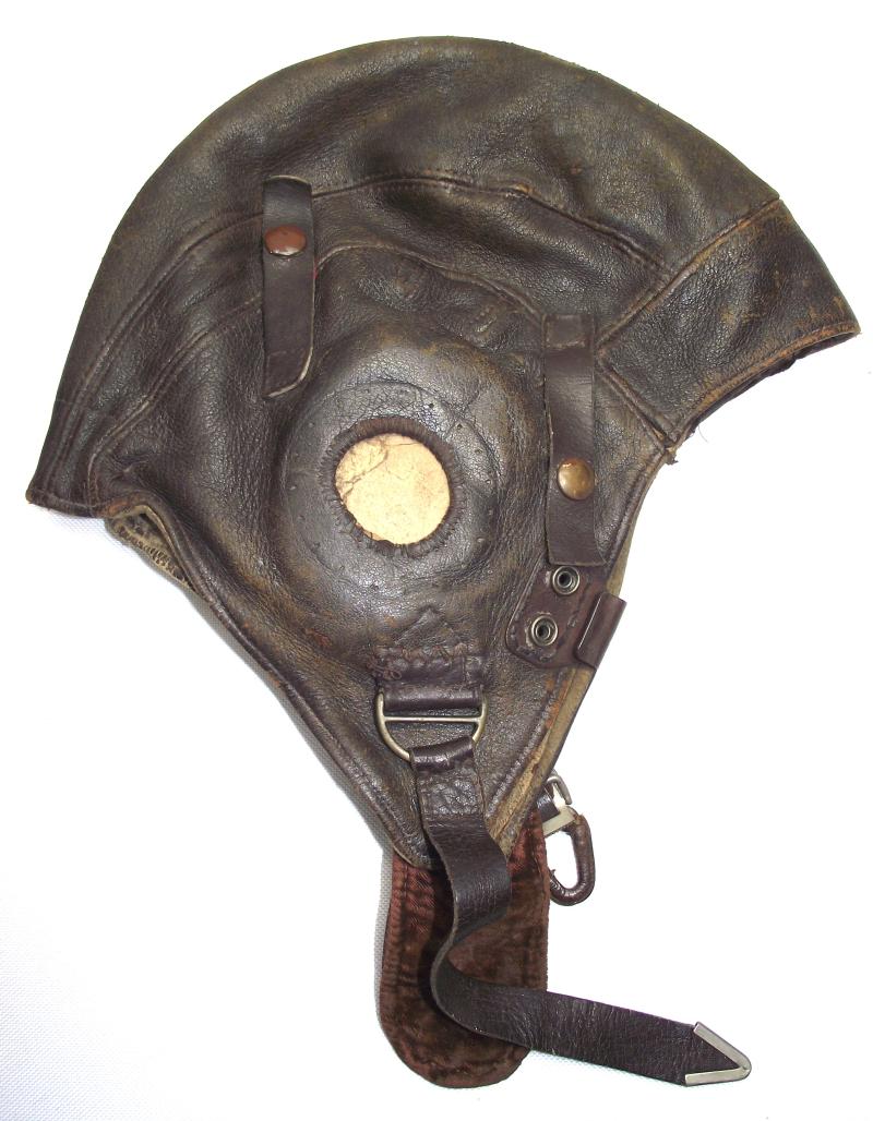 Early ''C-Type'' Flying Helmet with Bennett Buckle.