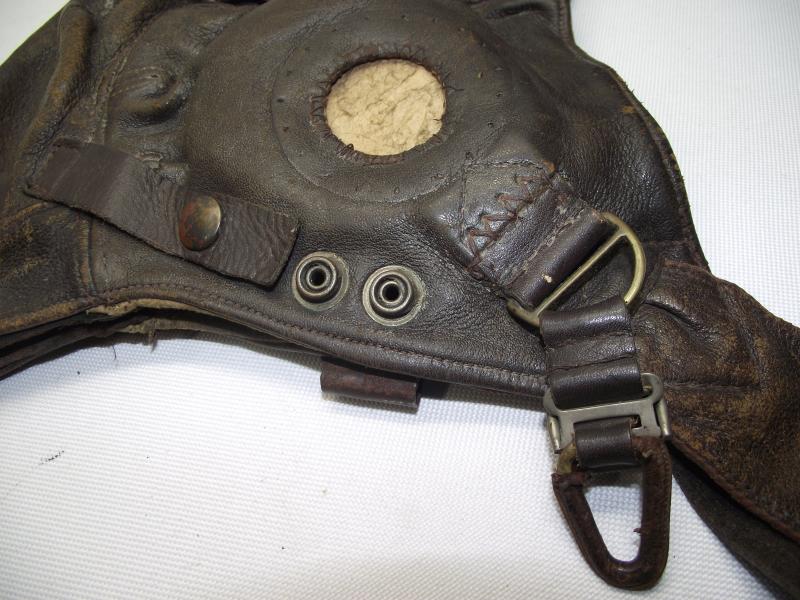Early ''C-Type'' Flying Helmet with Bennett Buckle.