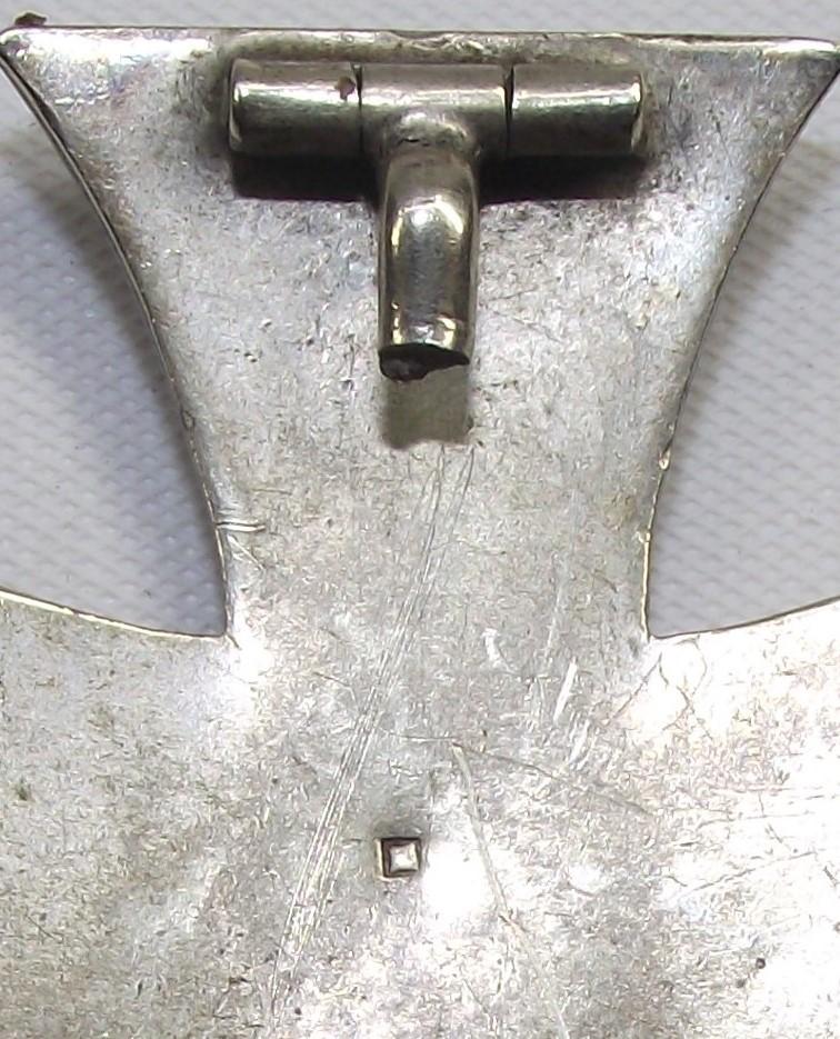 WW1 Imperial German, Square Punched, Vaulted Iron Cross First Class. Carl Dillenius.