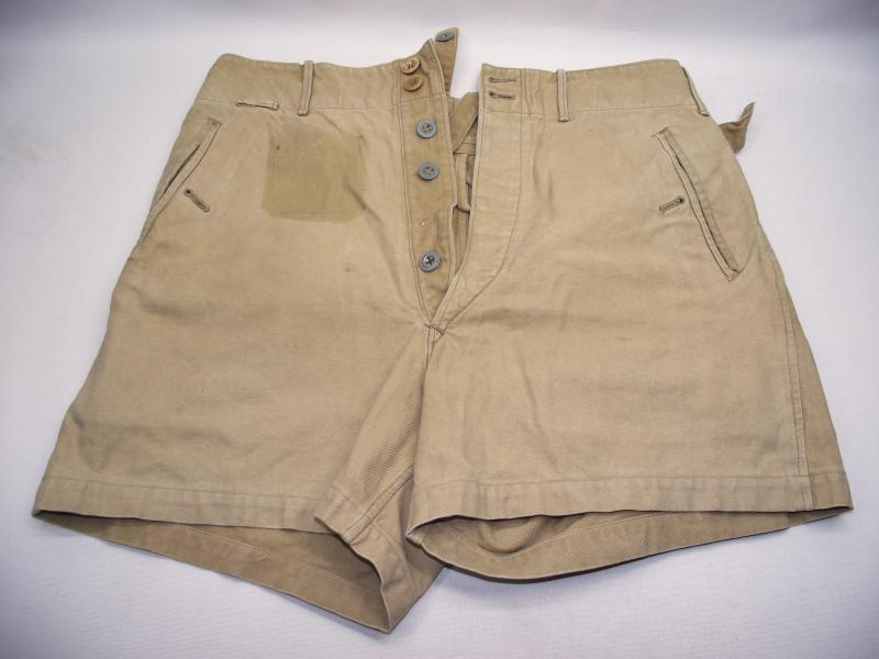 WW2 Kriegsmarine Tropical Shorts. Bridgend POW Camp Interest.