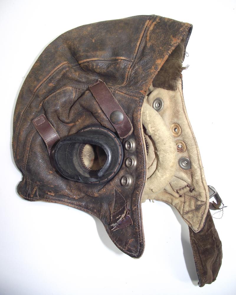 Early ''C-Type'' Flying Helmet with Bennett Buckle.