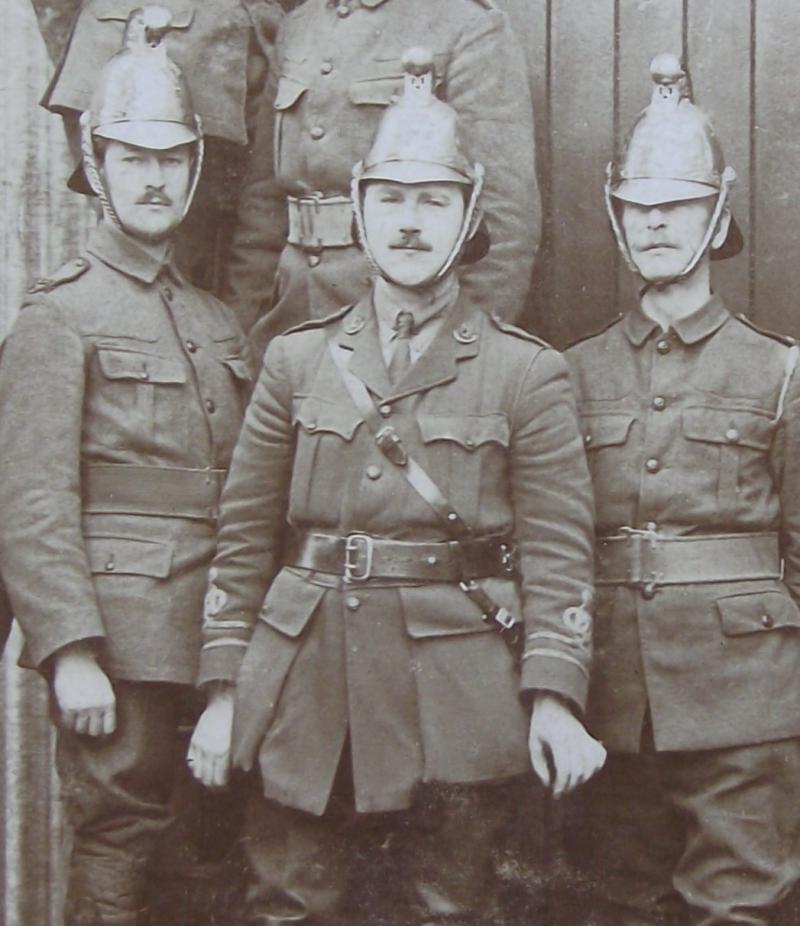 British WW1 Army Fire Fighters Squad Photograph.