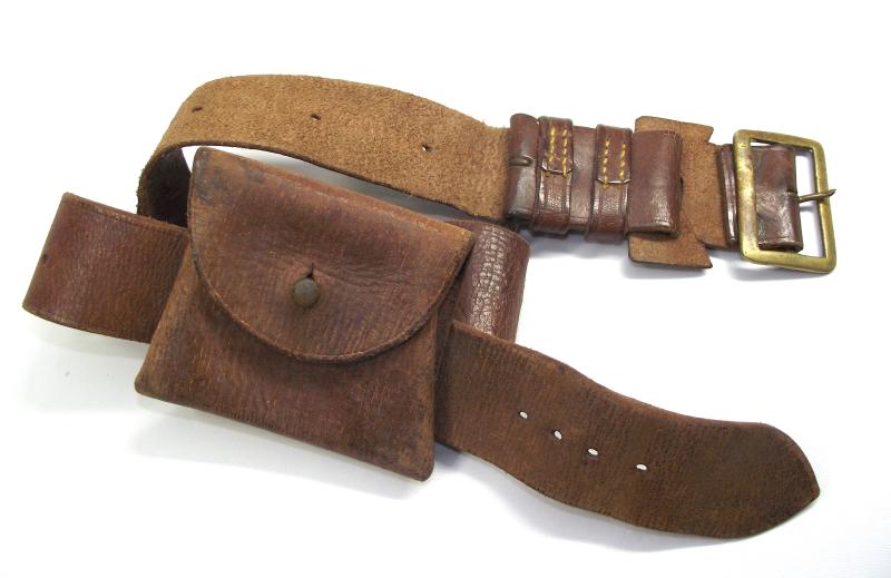 WW2 South African Military Police Leather Belt.