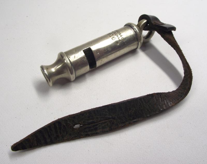1916 Dated British Military Whistle.