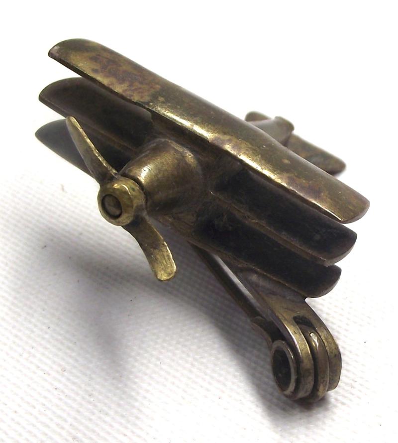 WW1 Fokker Triplane Brass Sweetheart.