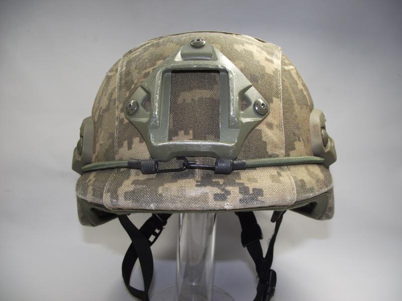 Ukrainian Ballistic Helmet, AH.HC with its Ukrainian digital Camo Cover. .