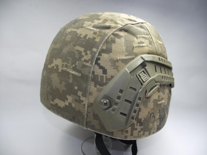 Ukrainian Ballistic Helmet, AH.HC with its Ukrainian digital Camo Cover. .
