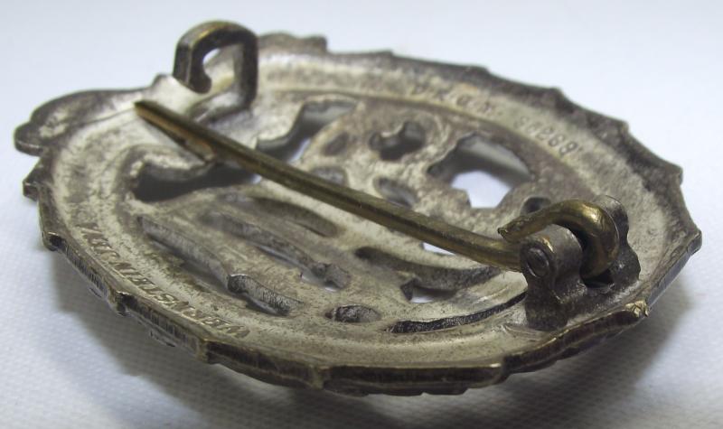 Silver DRL Badge. Jena. Denazified. 57 Pattern?