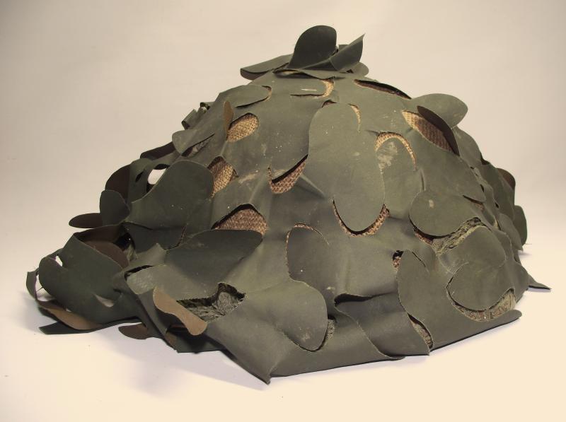 1975 Dated Full Scrim Camo MK3 Helmet. Falklands, Northern Ireland .