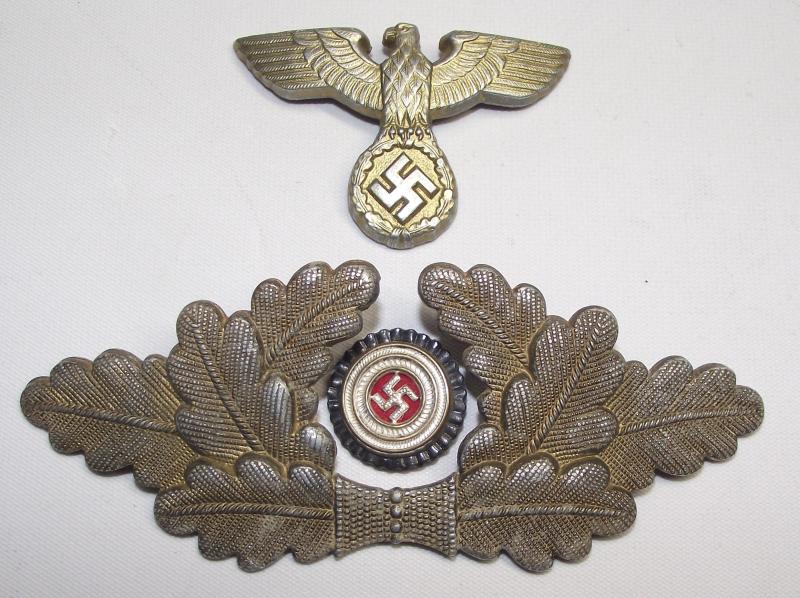 NSDAP Leaders Visor Cap Insignia.