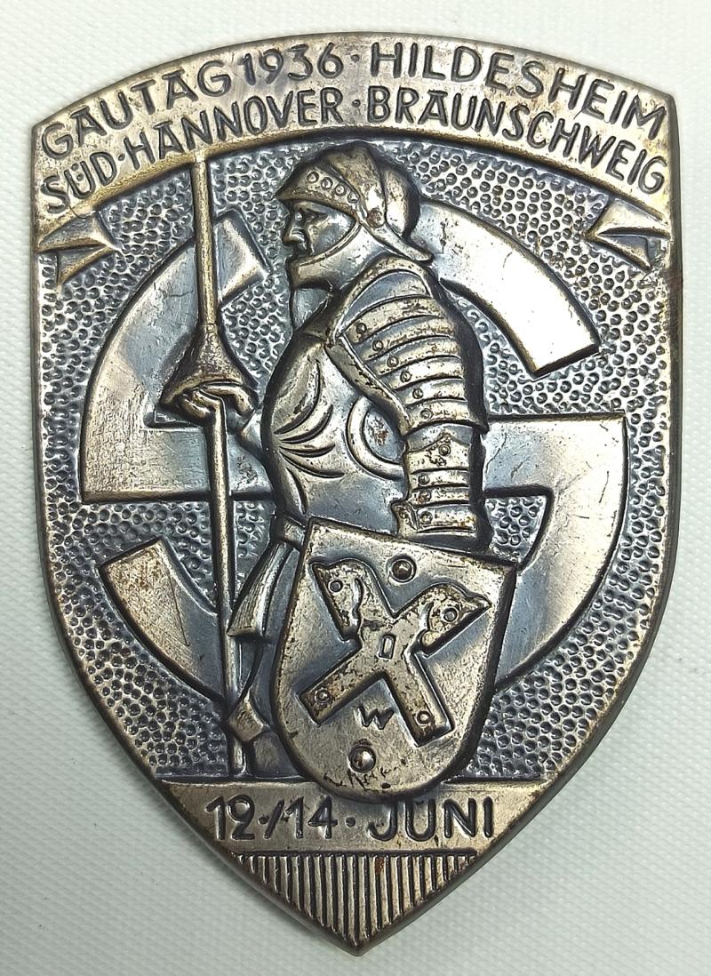 Gautag Tinnie/Event Badge. Braunschweig-1936.
