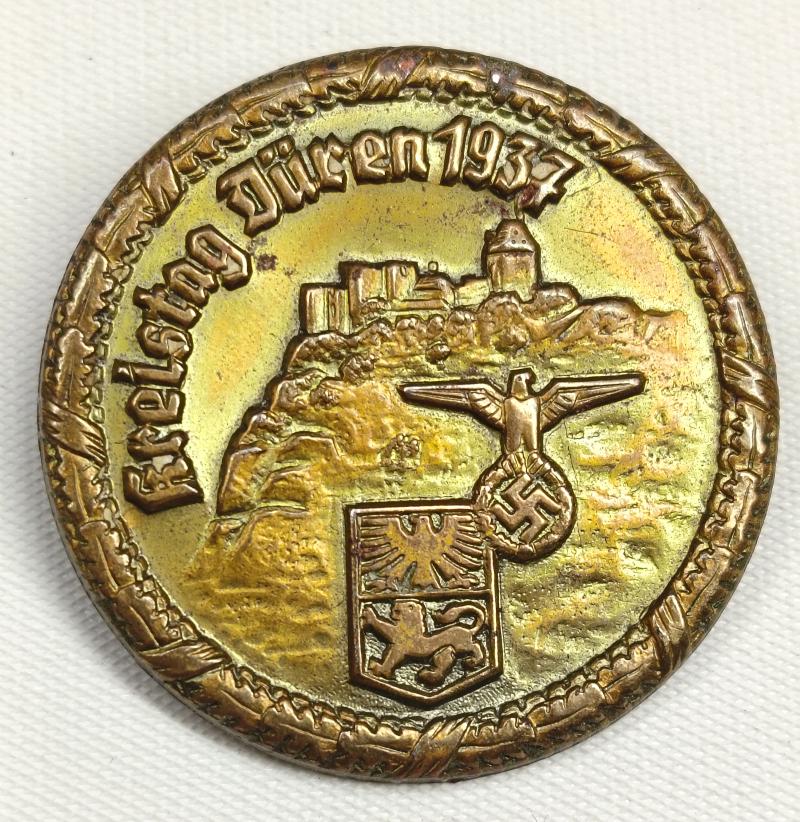 Kreistag Duren Tinnie/Event Badge. 1937.