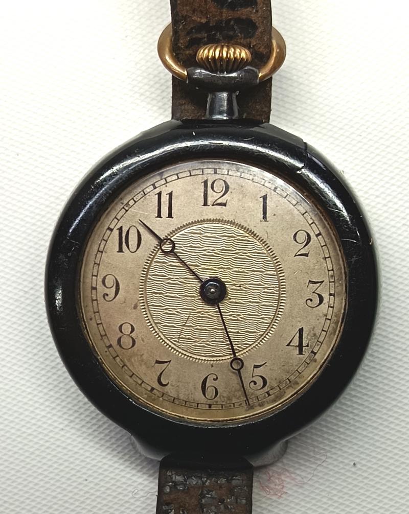 Vintage Converted Fob Watch Wristlet. Blacklock's Converter. Trench Watch.