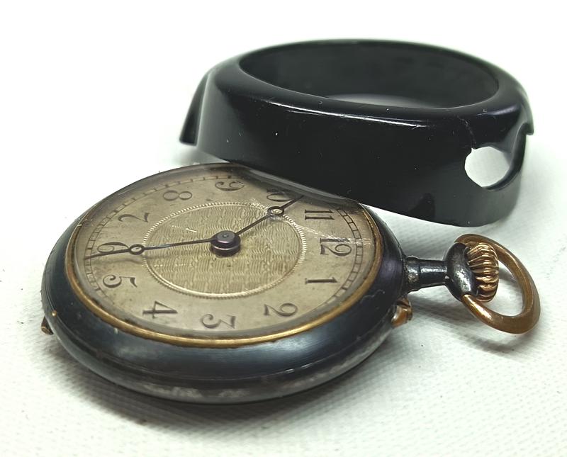 Vintage Converted Fob Watch Wristlet. Blacklock's Converter. Trench Watch.