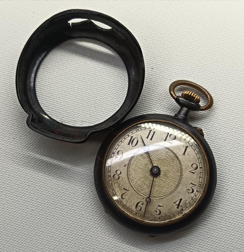 Vintage Converted Fob Watch Wristlet. Blacklock's Converter. Trench Watch.