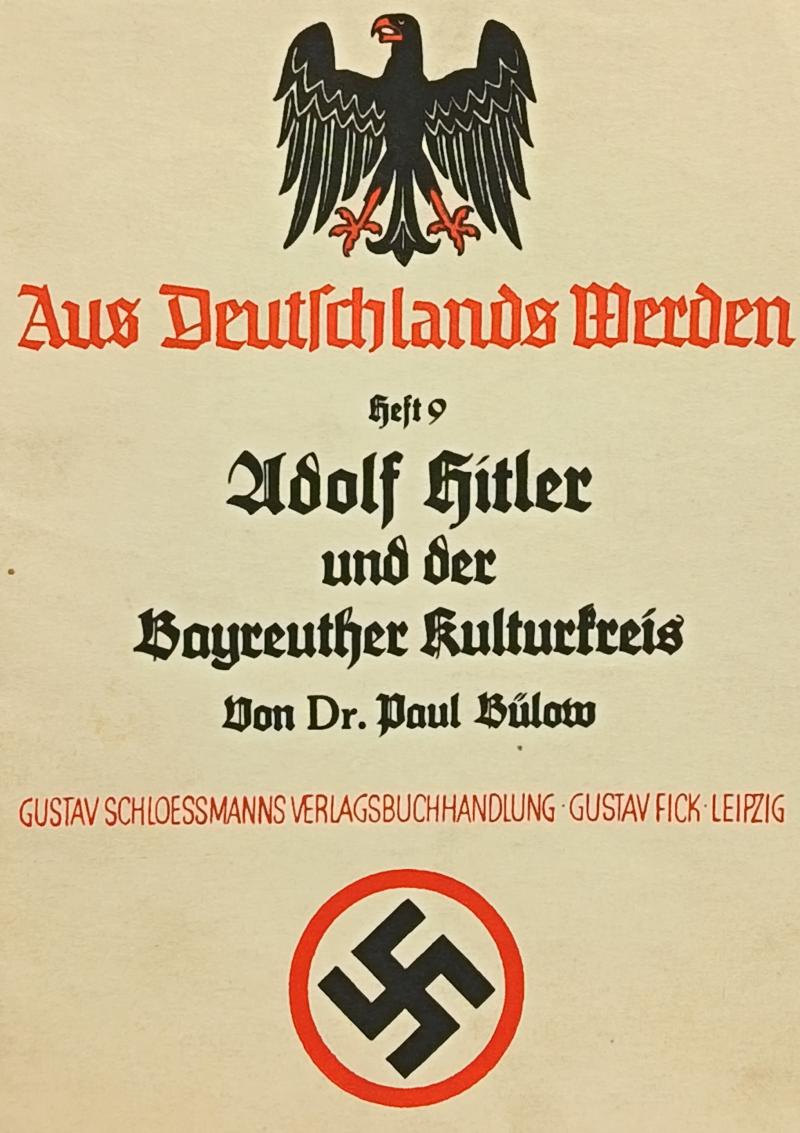 WW2 German Booklet. Aus Deutschland's Werden