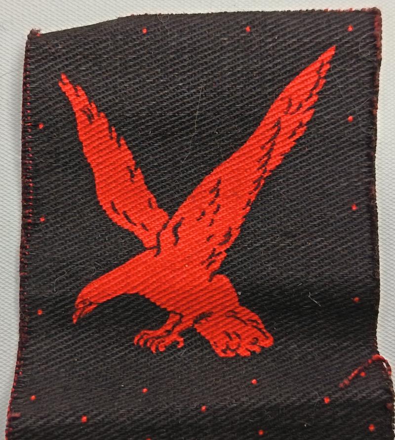 4th Indian Division Printed Formation Cloth  Badge Pair.