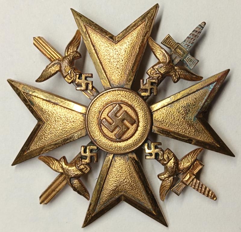 Spanish Cross in Gold Reproduction.