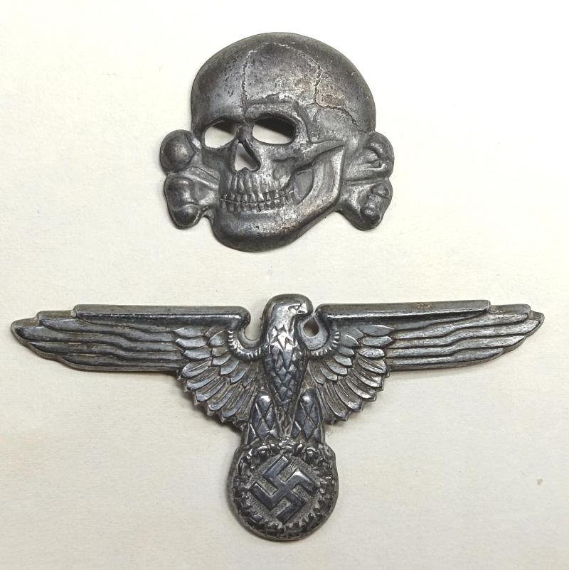 SS Skull and Eagle Cap Insignia Reproduction.