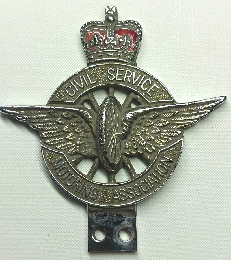 Civil Service Motoring Association Car Badge.