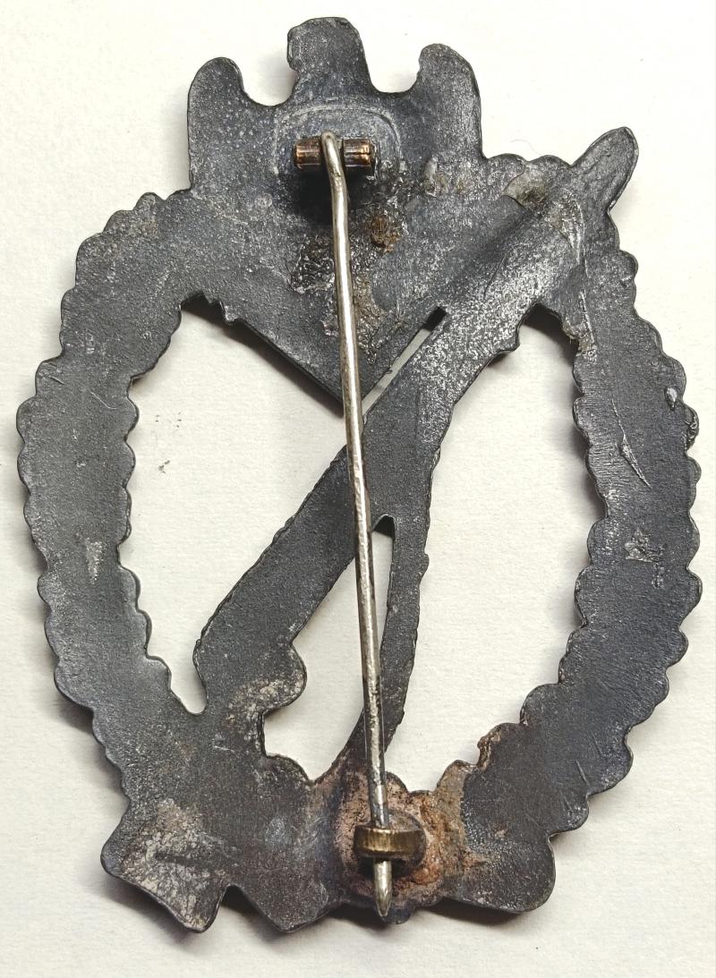 WW2 German Silver Infantry Assault Badge. Rudolf Karneth.