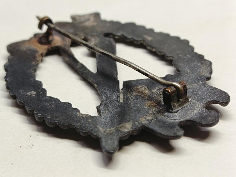 WW2 German Silver Infantry Assault Badge. Rudolf Karneth.