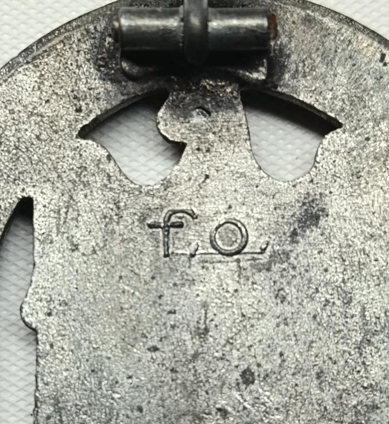 WW2 German Silver General Assault Badge. Friedrich Orth,
