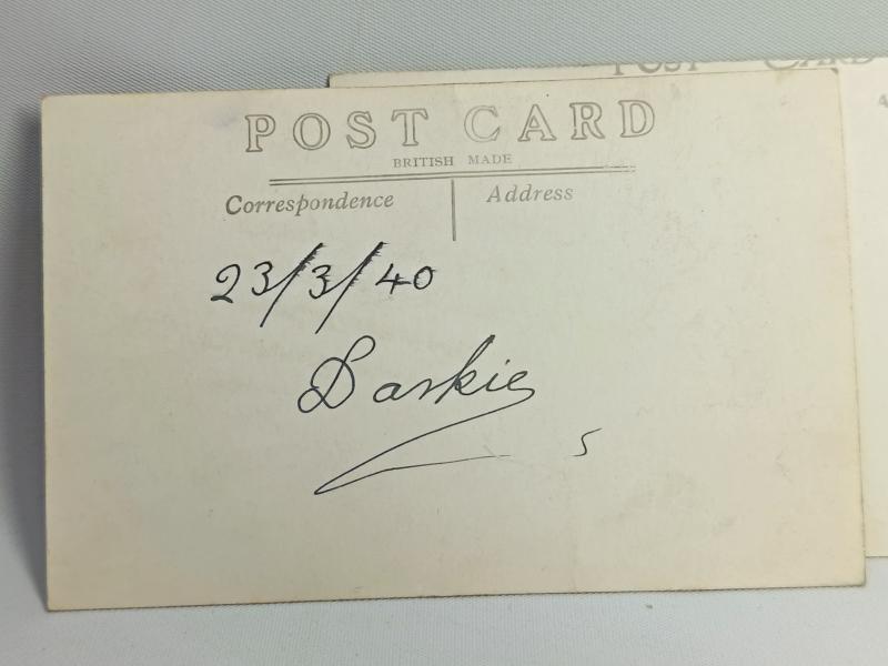 Two Signed Photos, Cyril Hills, 1930's Black Professional Boxer. RAF.