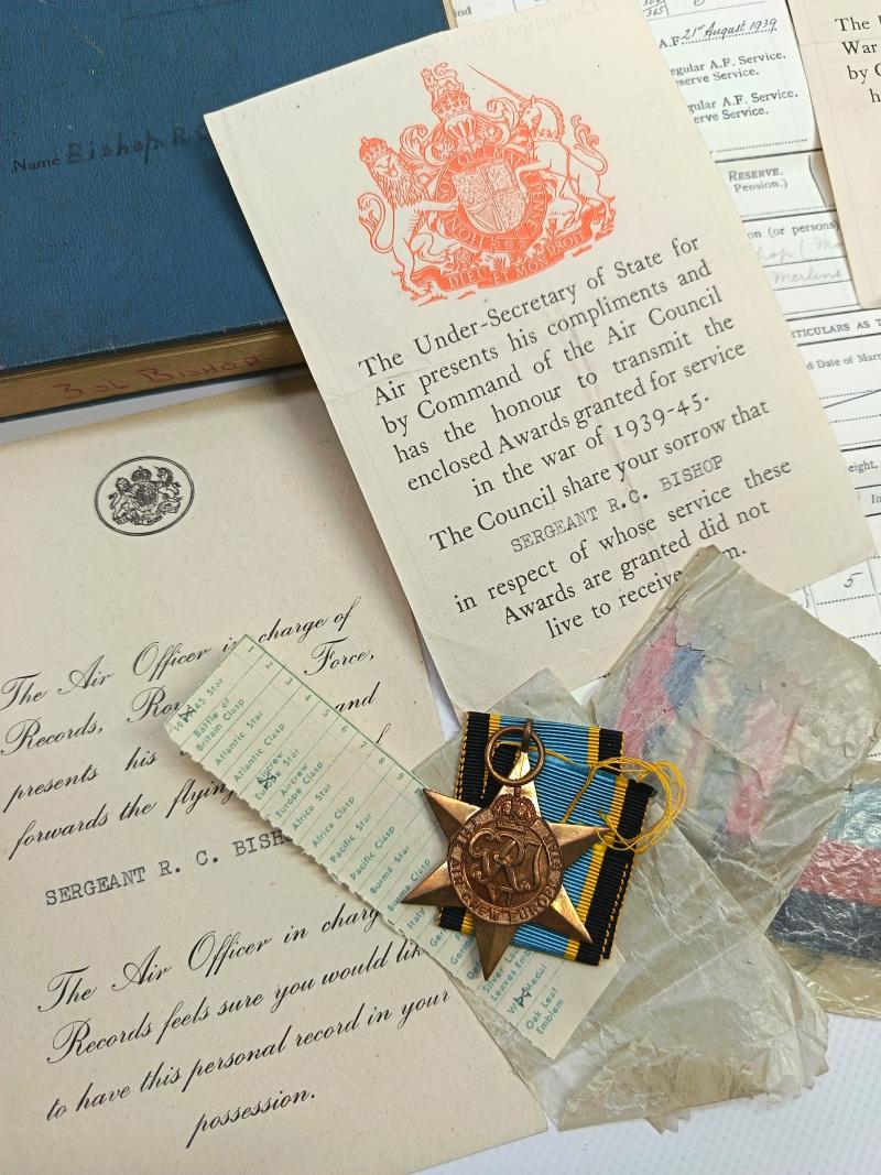 KIA RAF Wireless Operator-Gunner Log Book and Medal Grouping. Lost 1940.