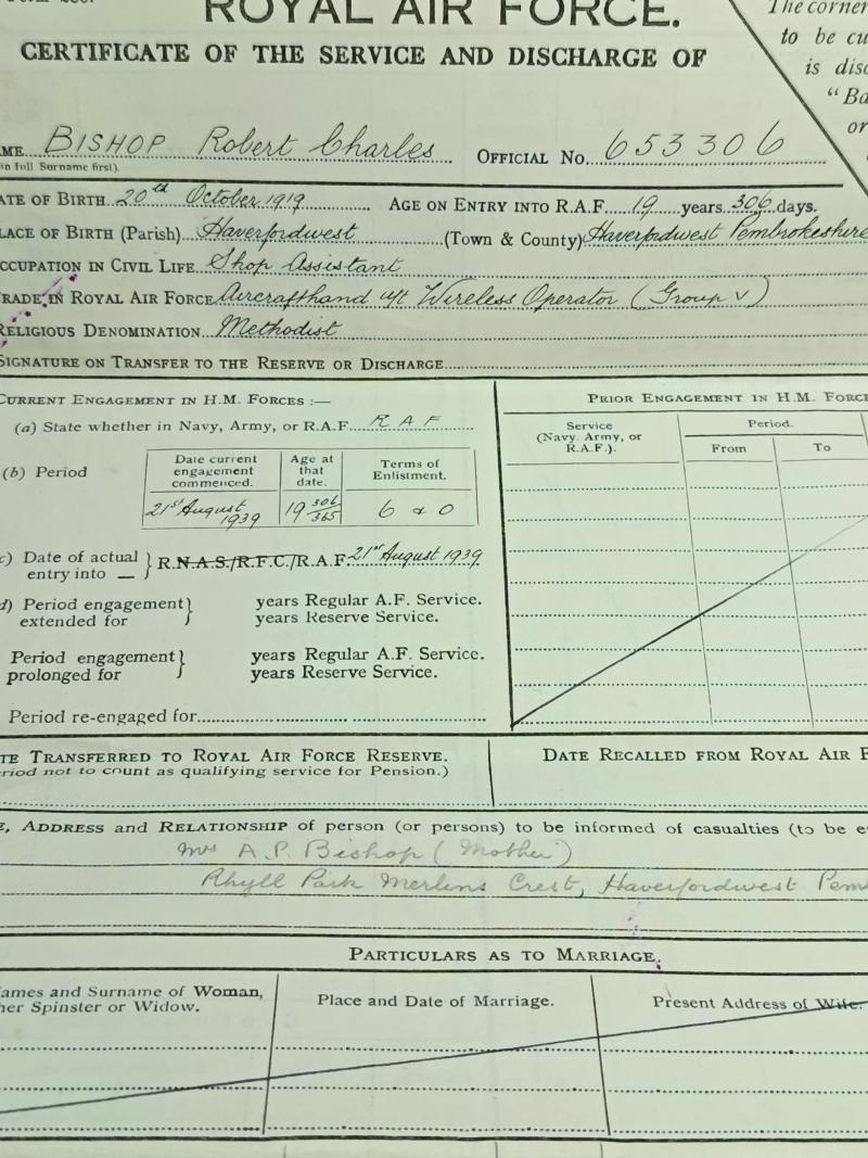 KIA RAF Wireless Operator-Gunner Log Book and Medal Grouping. Lost 1940.