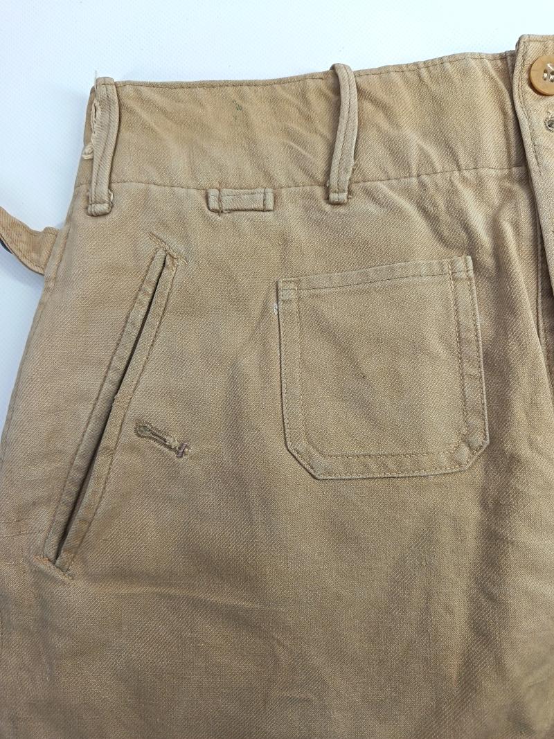 WW2 German Kriegsmarine Tropical Shorts. Bridgend POW Camp Interest.