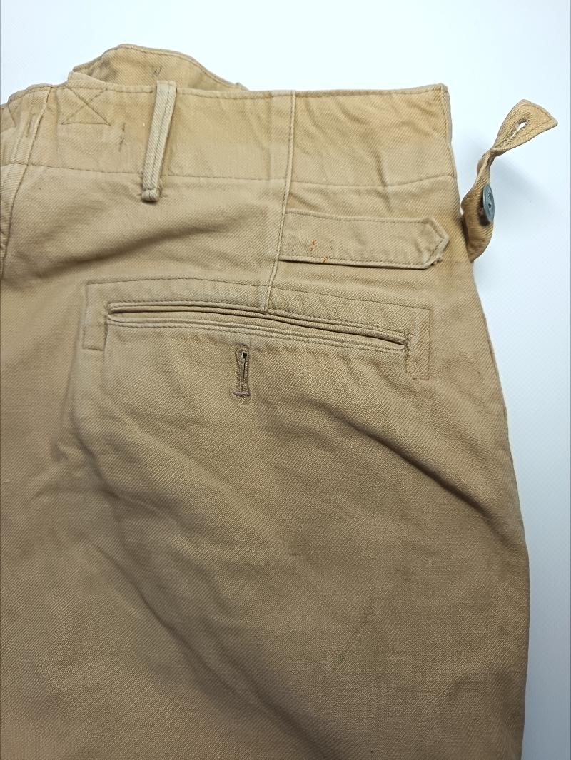 WW2 German Kriegsmarine Tropical Shorts. Bridgend POW Camp Interest.