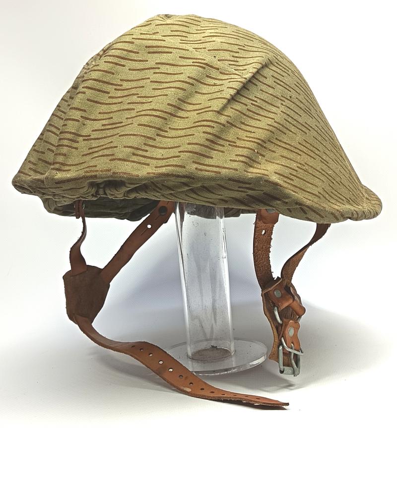 East German M56/66 Steel Helmet and Strictarn Cover.
